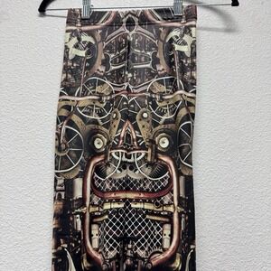 BlackMilk Steam Punk Brass MF Leggings Steampunk Size XXS XX Small